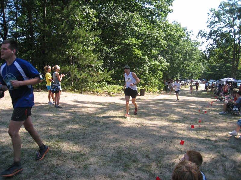 2012 North Country Run HM 0161.JPG - The 2012 North Country Run, a half marathon race through the beautiful Manistee National Forest in Michigan. August 25, 2012 a nice warm day for a run through the hills!